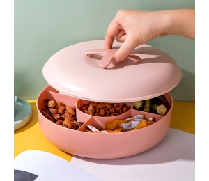 Creative Food Grade Wheat straw plastic food container box Nuts Dried fruit plate snaker candy tray